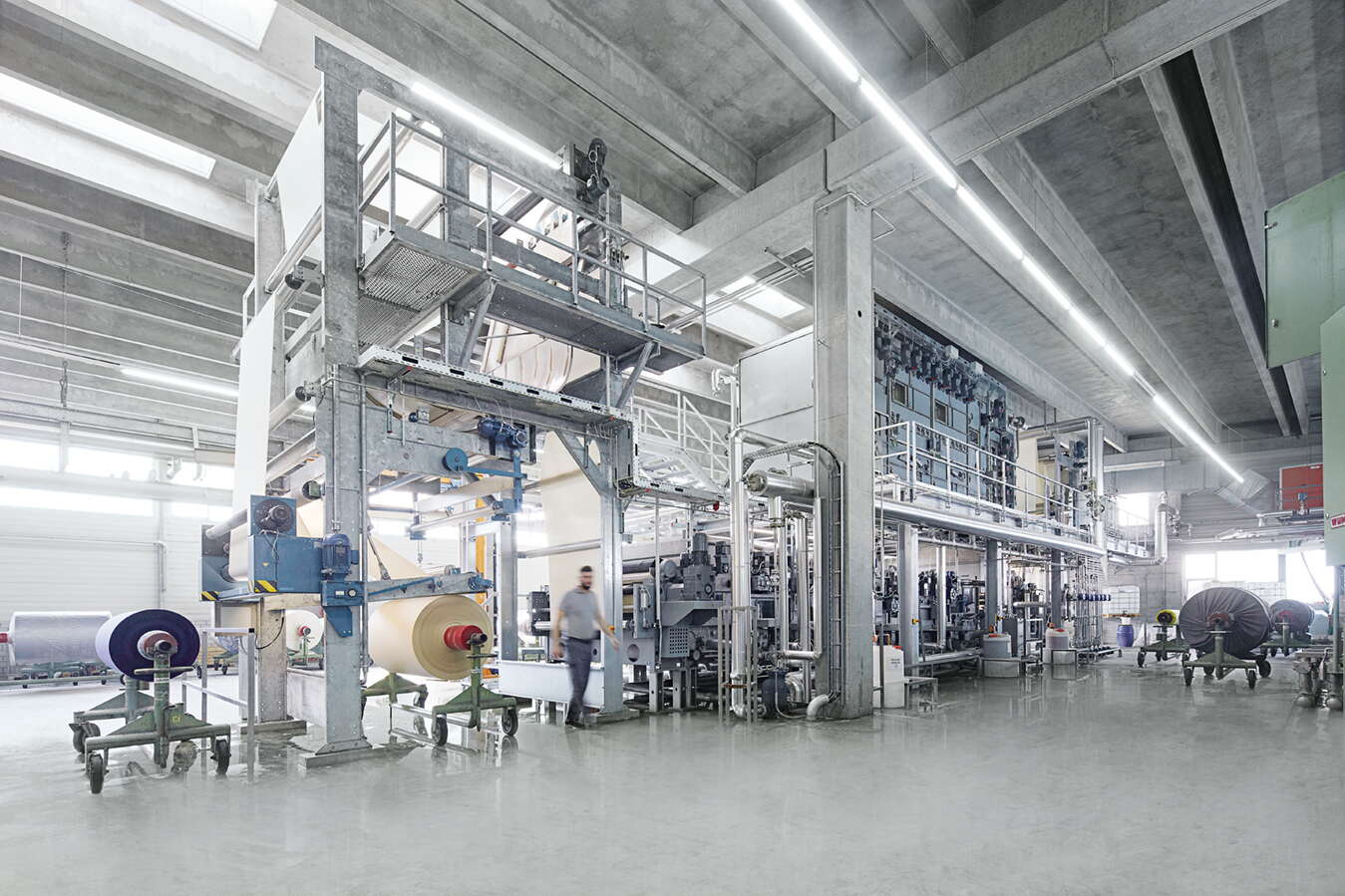 Maschinen in der modernen Textilproduktion